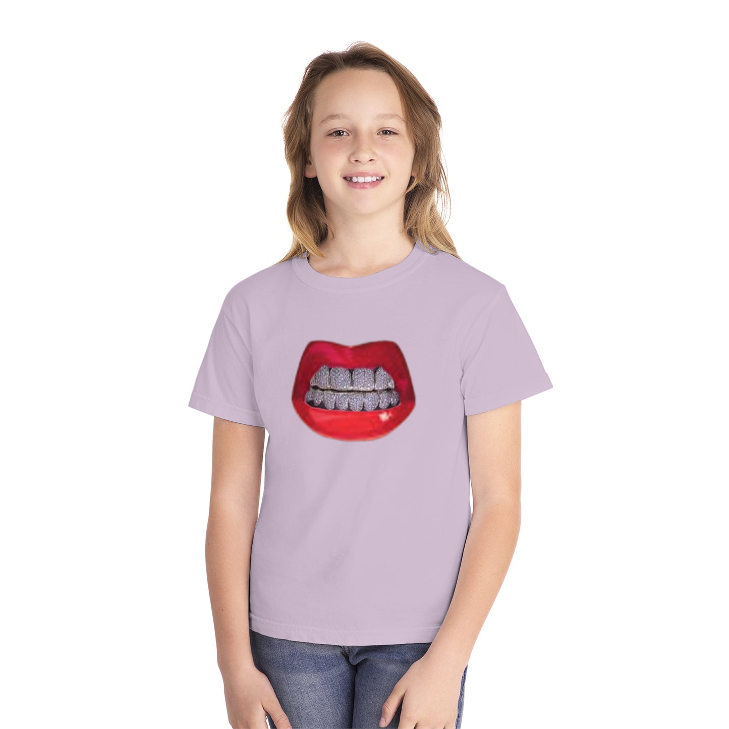 Youth Red Lip, Diamond Grills Tee