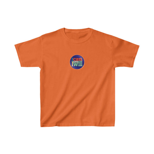 Kids I Can and I Will Button Tee