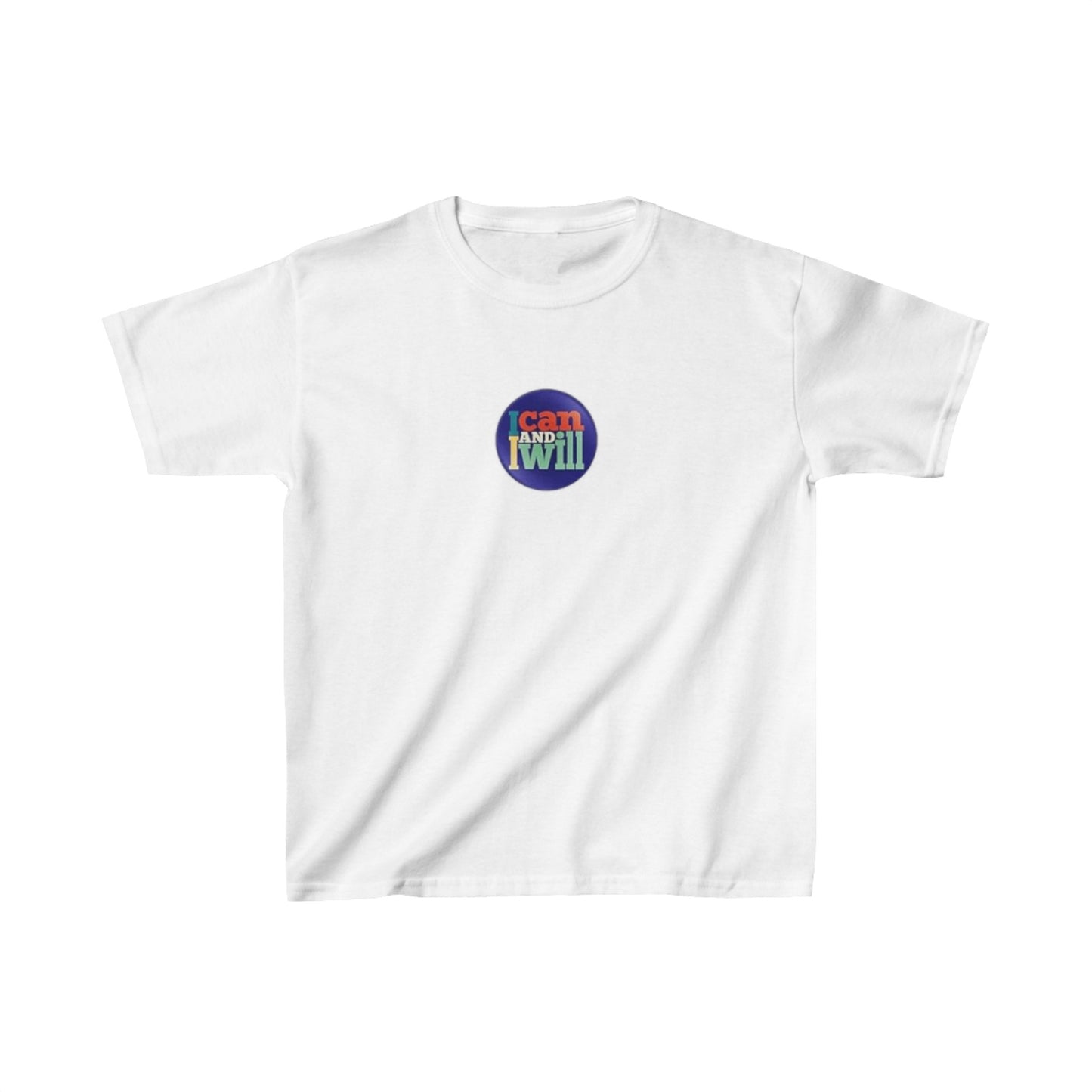 Kids I Can and I Will Button Tee