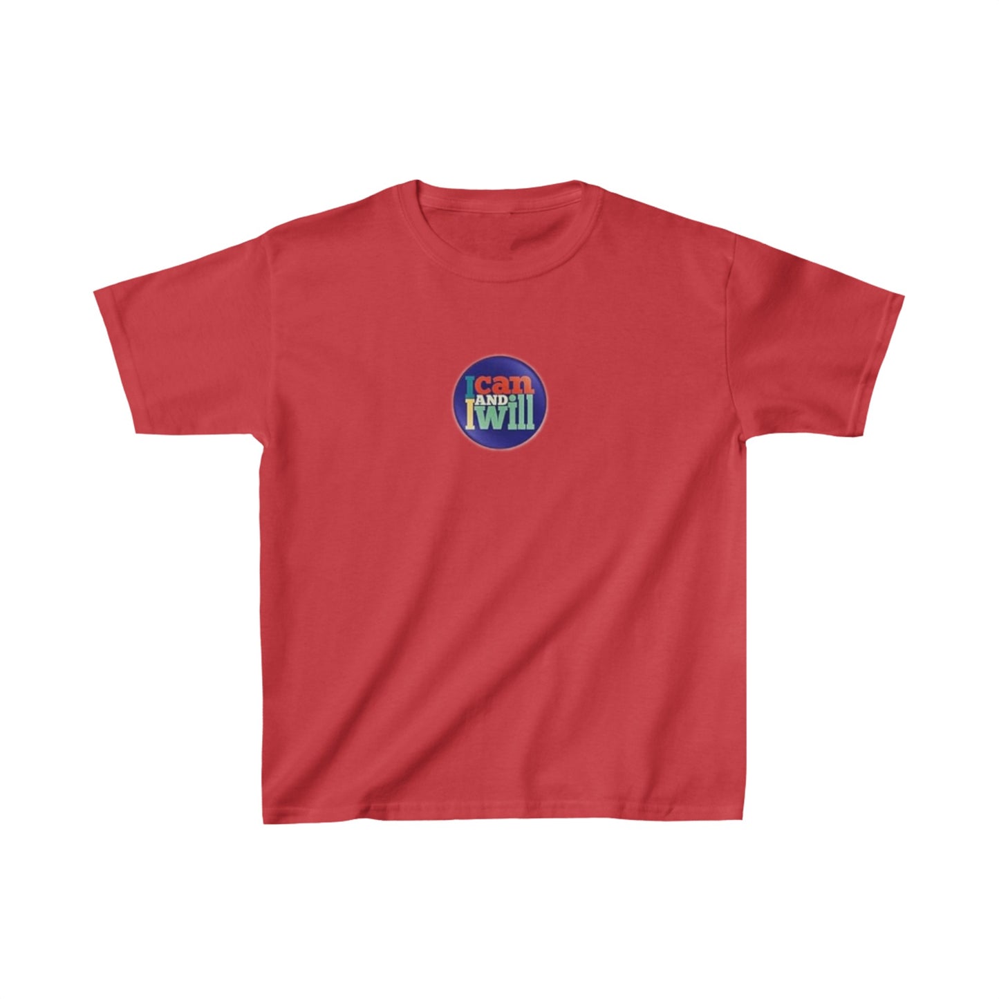 Kids I Can and I Will Button Tee