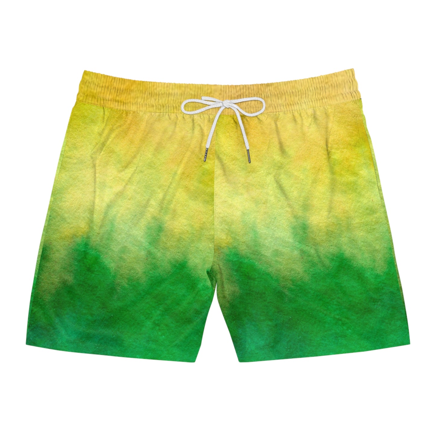 Yellow to Green Fade Swim Trunks