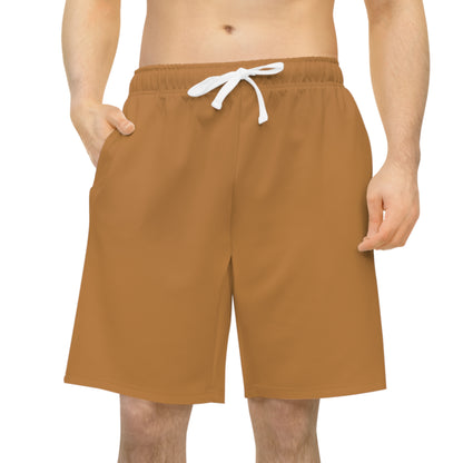 Khaki Athletic Long Shorts