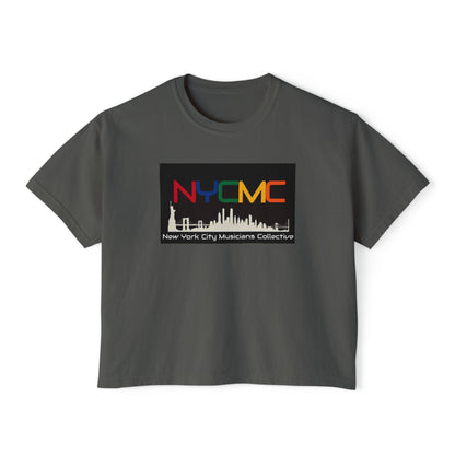 NYCMC Women's Boxy Tee - Stylish Top for Music Lovers - Perfect for Concerts and Festivals