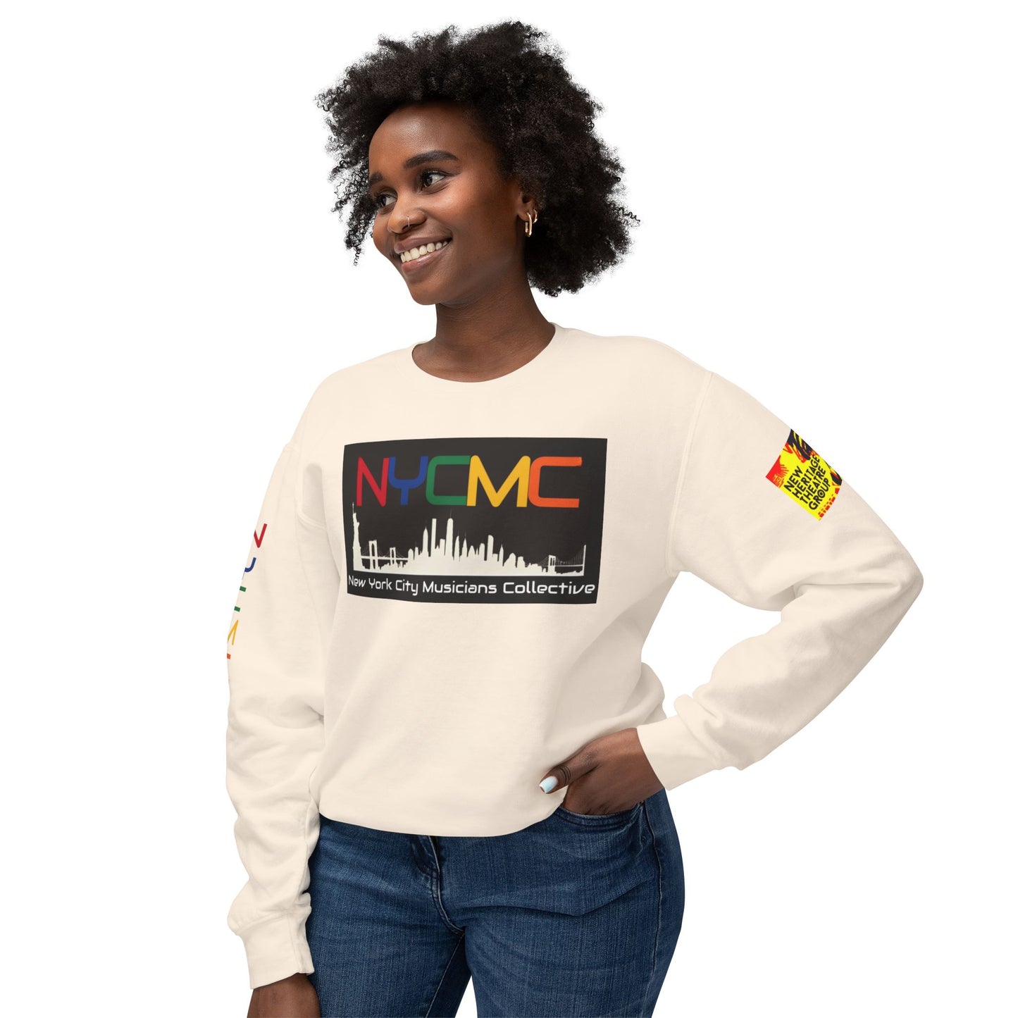 NYC Musicians Collective Unisex Lightweight Crewneck Sweatshirt - Celebrate Music & Community