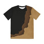 Khaki Brown Black Abstract Print Print Tee