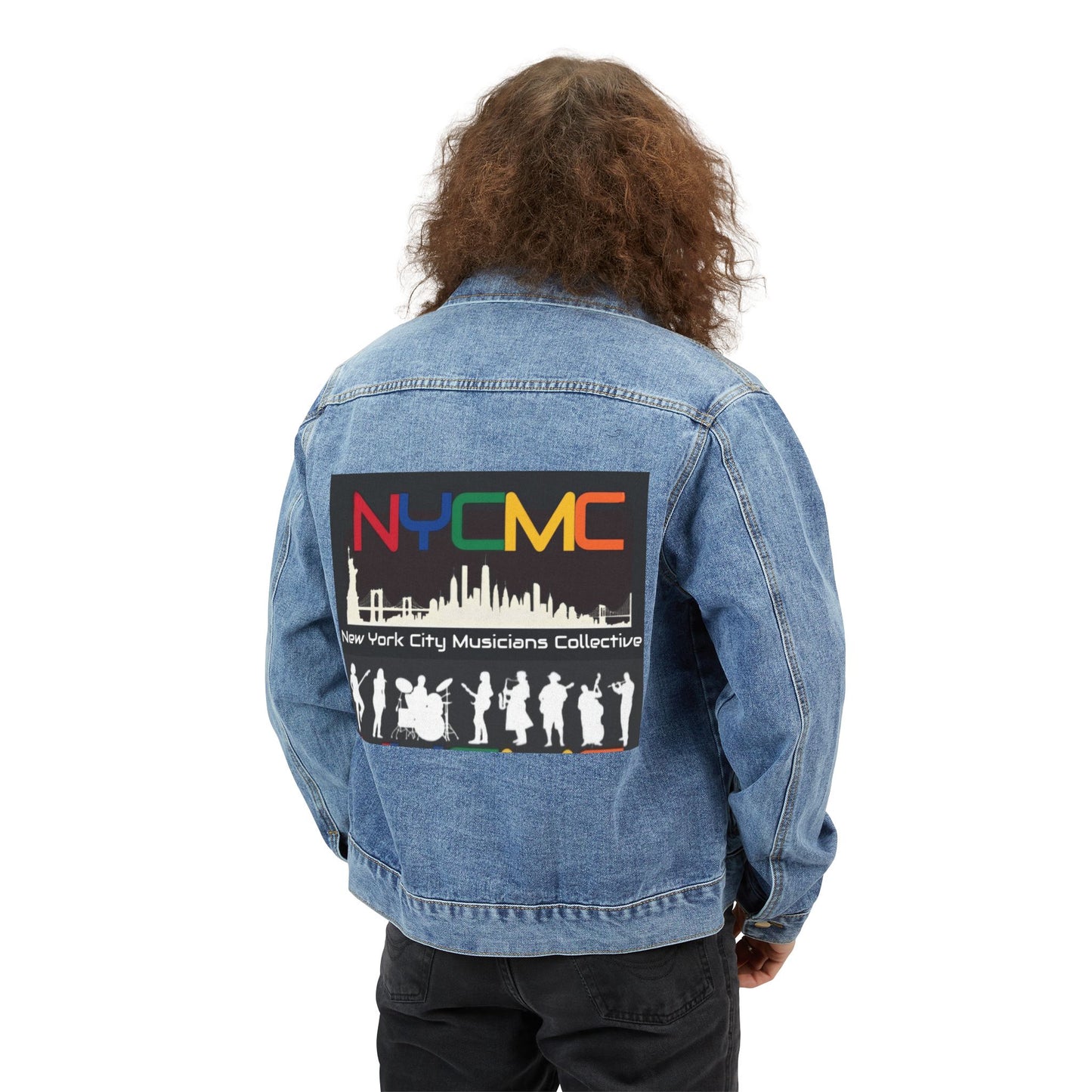 NYCMC Men's Denim Jacket - Trendy Musician's Streetwear