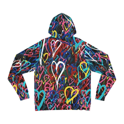 Graffiti Hearts Hoodie - Unisex Fashion