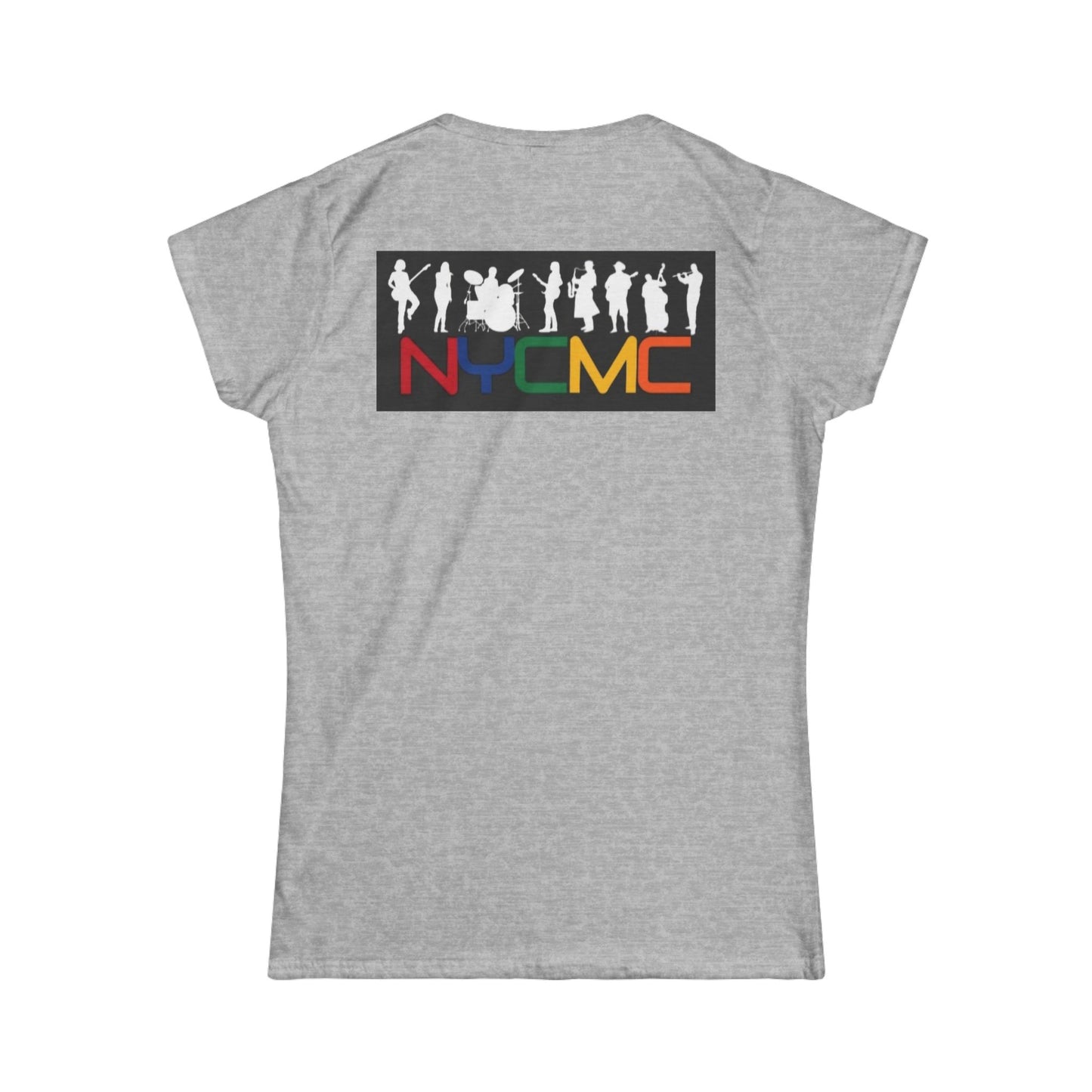 NYCMC Women Softstyle Tee - Pink NYC Musicians Collective Shirt