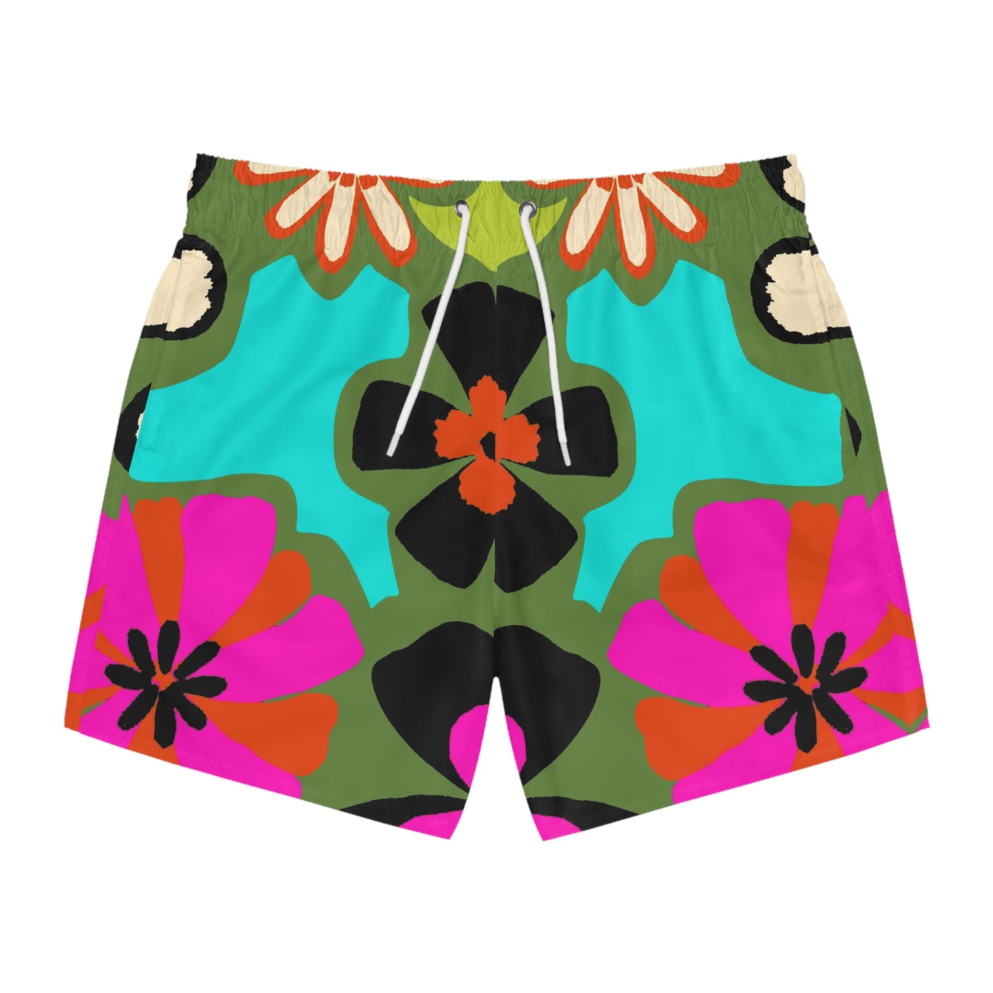 Vibrant Floral Swim Trunks - Perfect for Summer Beach Days