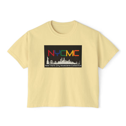 NYCMC Women's Boxy Tee - Stylish Top for Music Lovers - Perfect for Concerts and Festivals