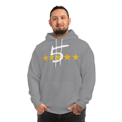 Grey Five Star Hoodie