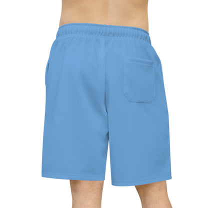 Light Blue Athletic Long Shorts