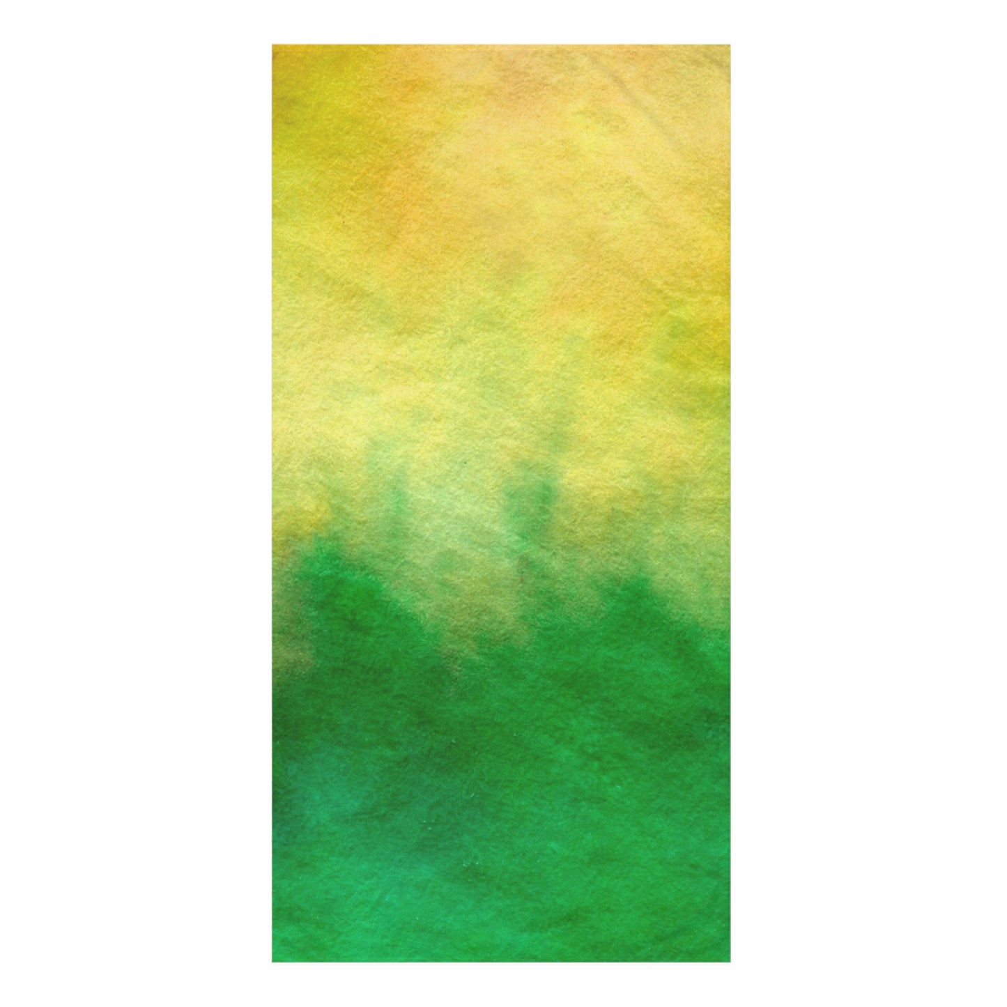 Yellow to Green Fade Mink-Cotton Towel