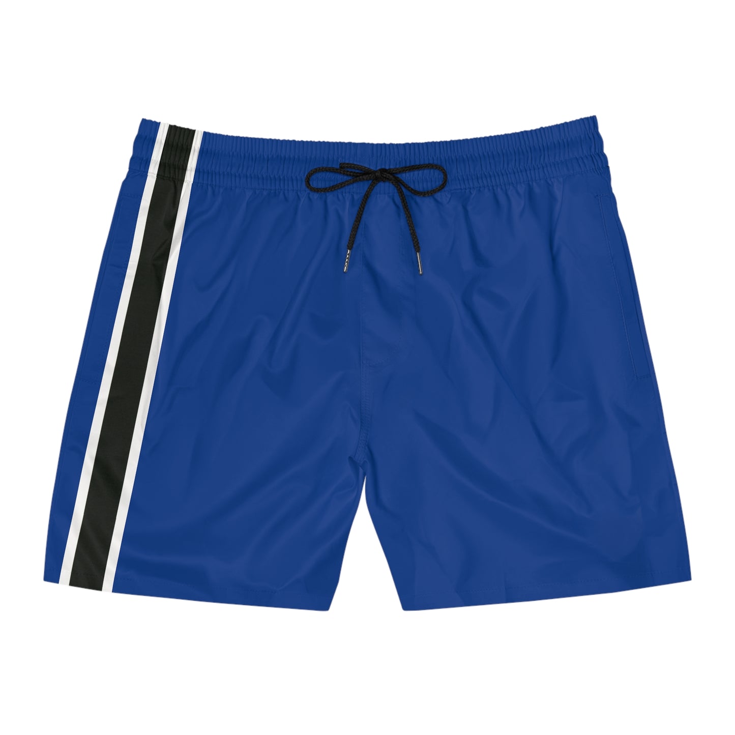 Royal Blue BW Stripe Swim Trunks