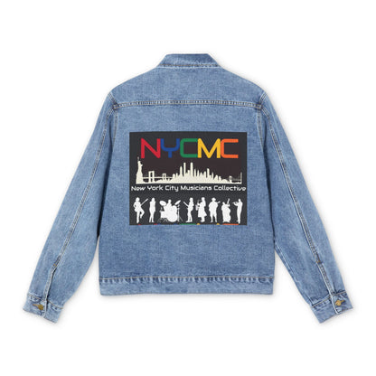 NYCMC Men's Denim Jacket - Trendy Musician's Streetwear