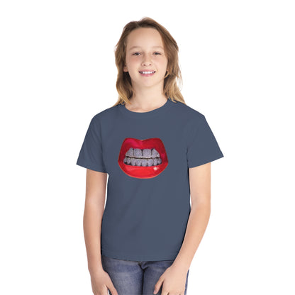 Youth Red Lip, Diamond Grills Tee