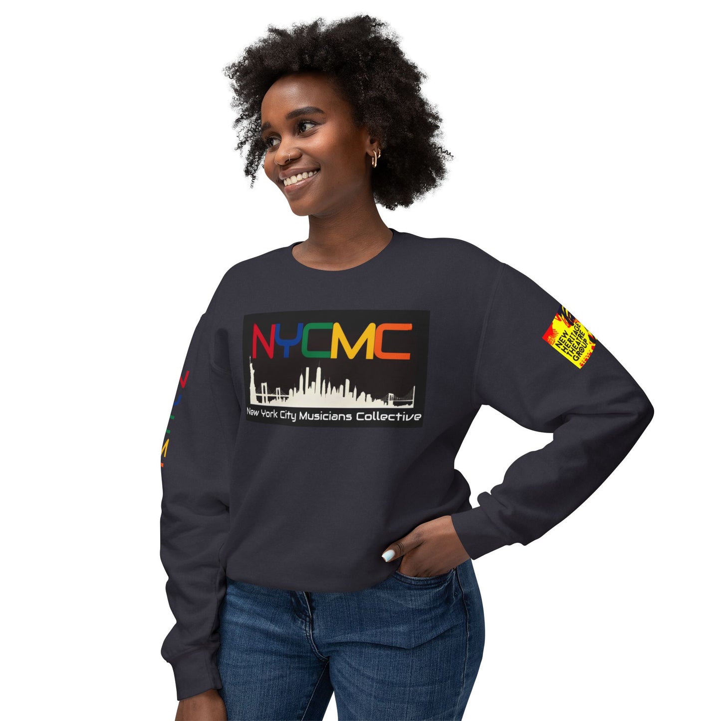 NYC Musicians Collective Unisex Lightweight Crewneck Sweatshirt - Celebrate Music & Community