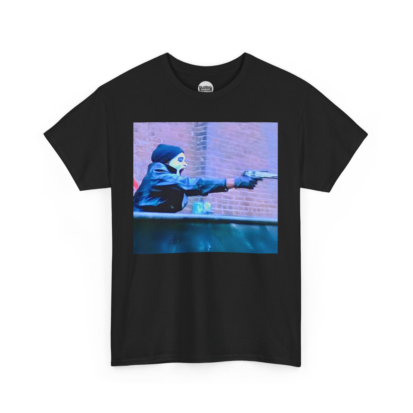 Gunman Graphic Tee, Edgy Streetwear Shirt, Unisex Tee for Casual Outings, Perfect for Street Style Lovers, Concerts, Unique Gifts
