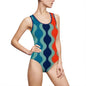 Blue Spectrum Print Women's Classic One-Piece Swimsuit