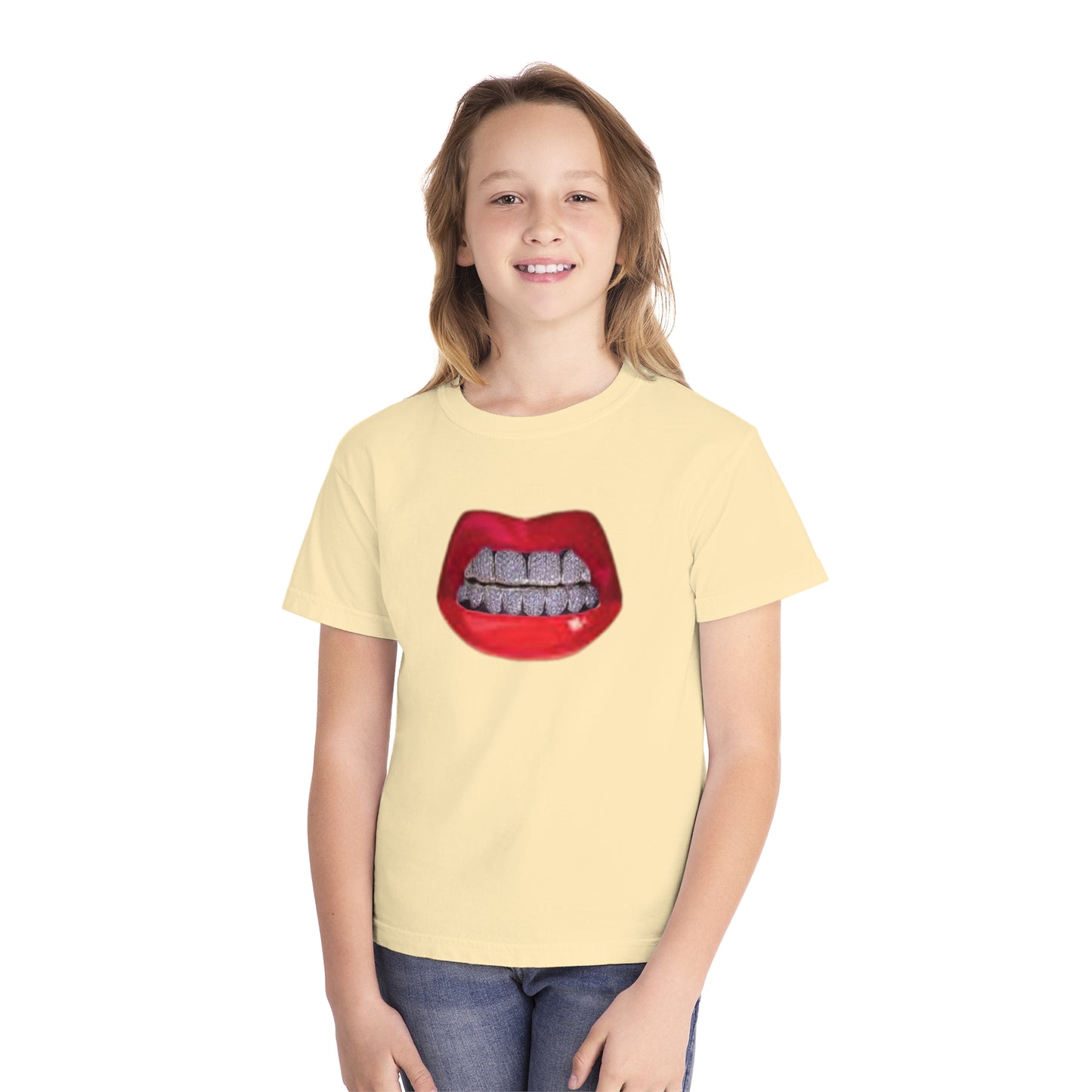 Youth Red Lip, Diamond Grills Tee