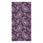 Purple Paisley Print Mink-Cotton Towel