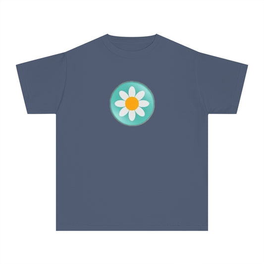 Youth Daisy Button Tee