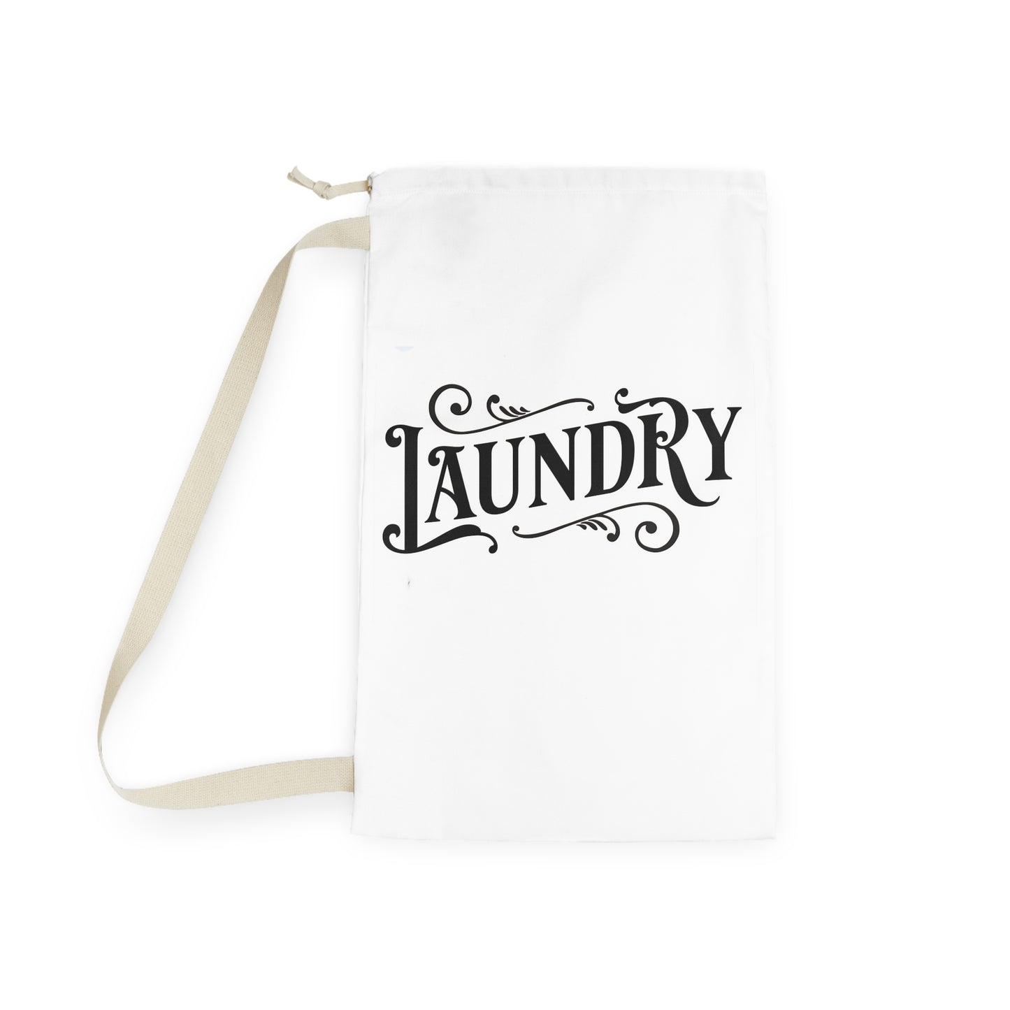 Stylish & Chic Laundry Tote (White)