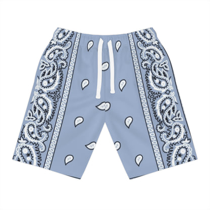 Sky Blue Bandana Shorts