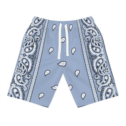 Sky Blue Bandana Shorts