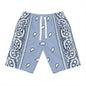 Sky Blue Bandana Shorts