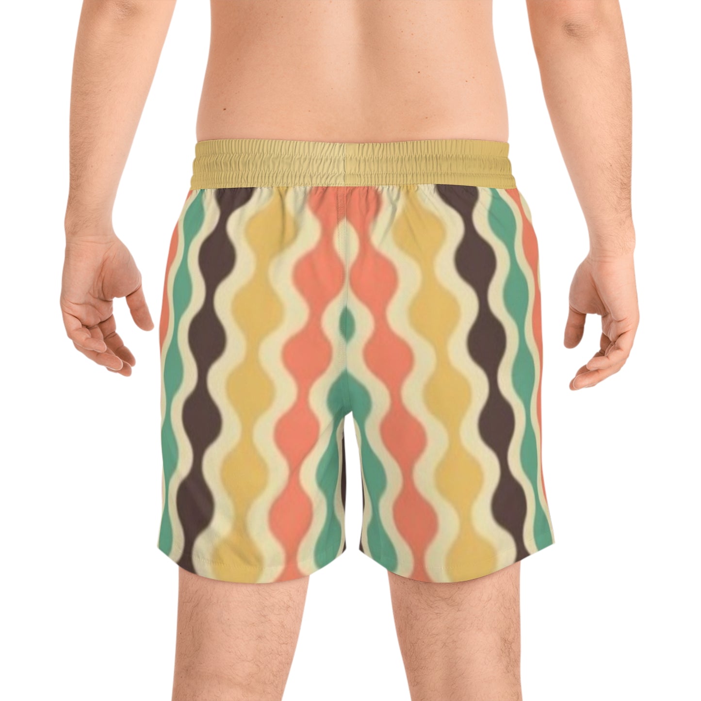 70' Rust Spectrum Print Swim Trunks