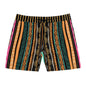 African Print Swim Trunks