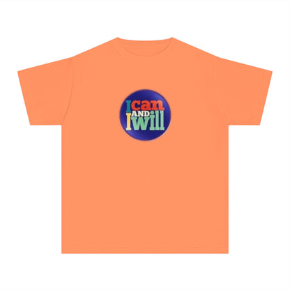 Youth I Can and I Will Button Tee