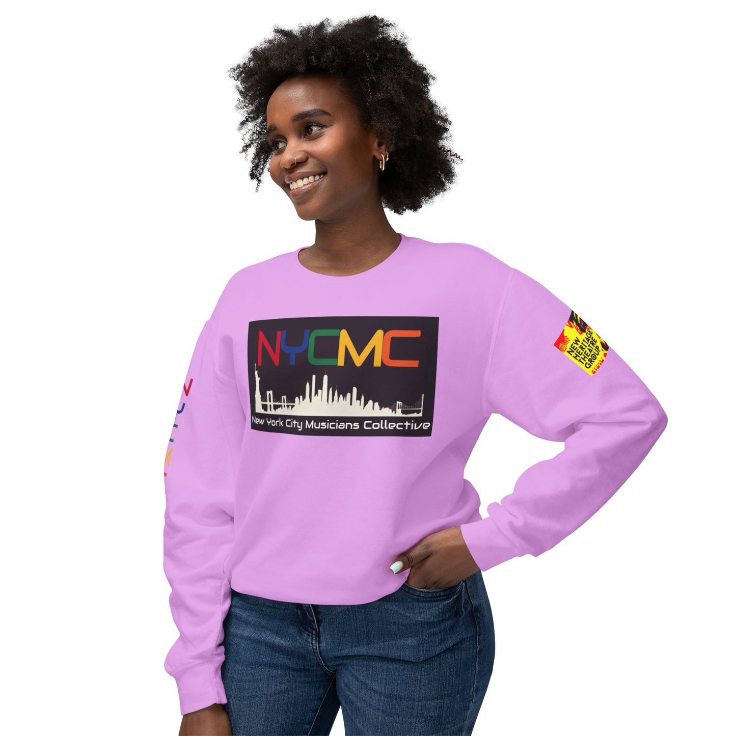 NYC Musicians Collective Unisex Lightweight Crewneck Sweatshirt - Celebrate Music & Community