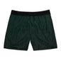 Green Black Link Swim Trunks