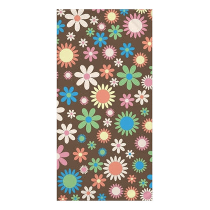 Flower Power Print Women's Mink-Cotton Towel