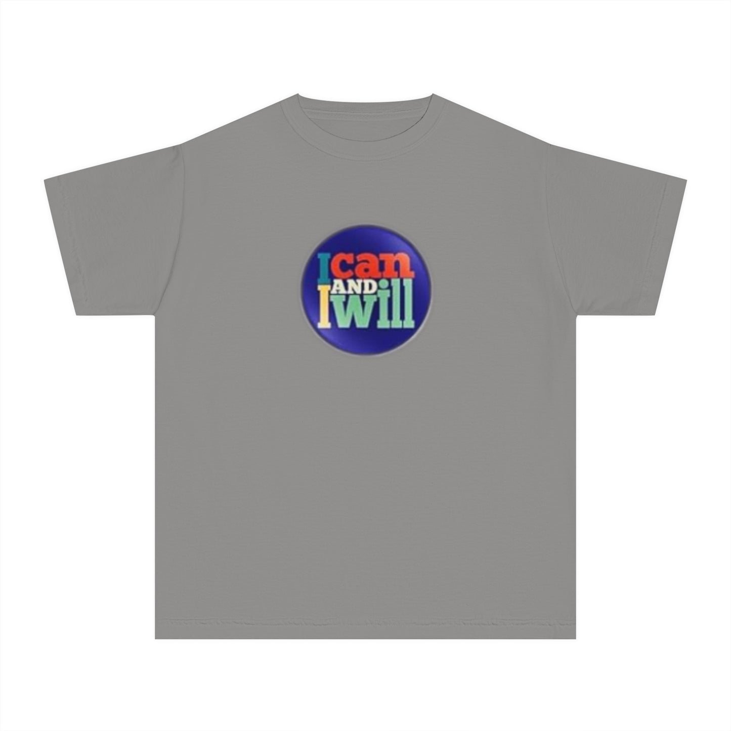 Youth I Can and I Will Button Tee