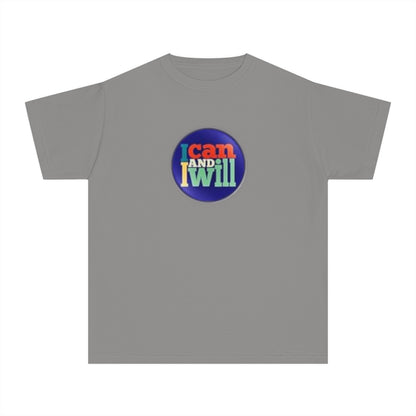 Youth I Can and I Will Button Tee