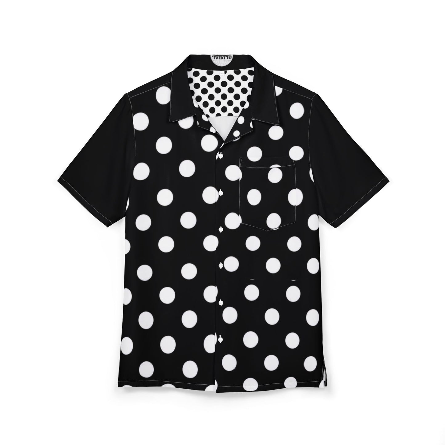 Men's Polka Dot Hawaiian Shirt