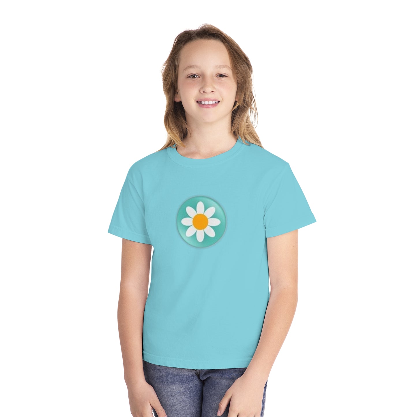 Youth Daisy Button Tee