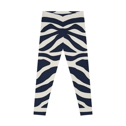 Zebra Print Leggings | Comfortable Activewear, Bold Fashion for Workouts, Everyday Wear, Gifts for Fashion Lovers
