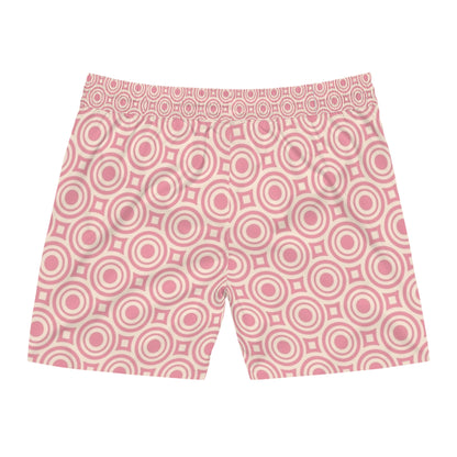 Pretty Pink Print Swim Trunks