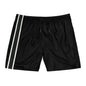 Black BW Stripe Swim Trunks