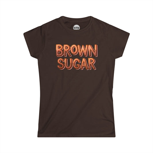 Brown Sugar Women's Softstyle Tee - Casual, Trendy T-Shirt for Everyday Wear