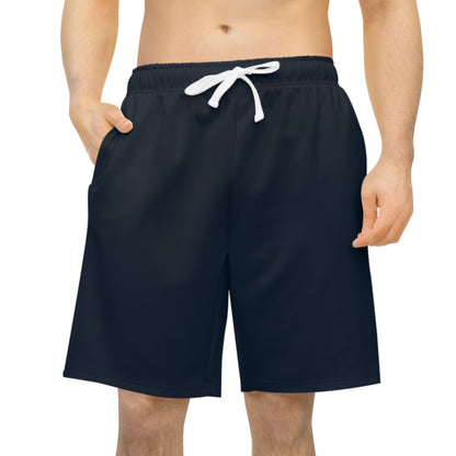 Navy Athletic Long Shorts