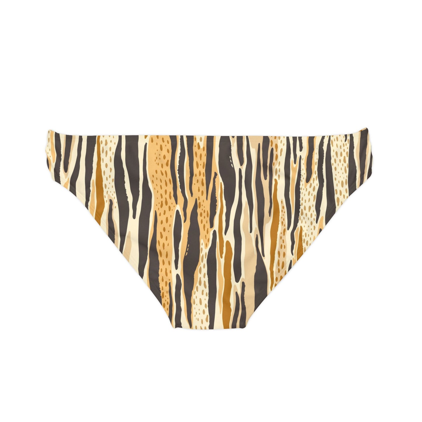 Animal Print Loop Tie Side Bikini Bottom