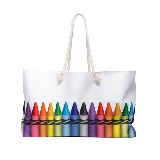 Colorful Crayon Weekender Bag