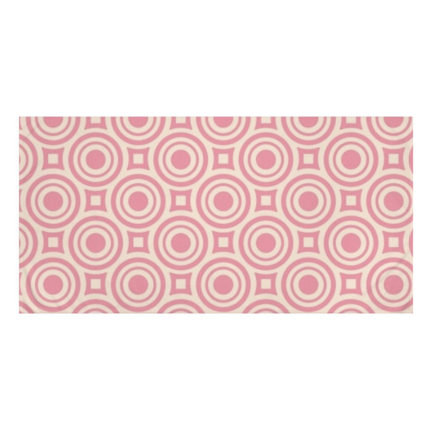 Pretty Pink Print Mink-Cotton Towel