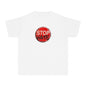 Youth Stop Hate Button Tee