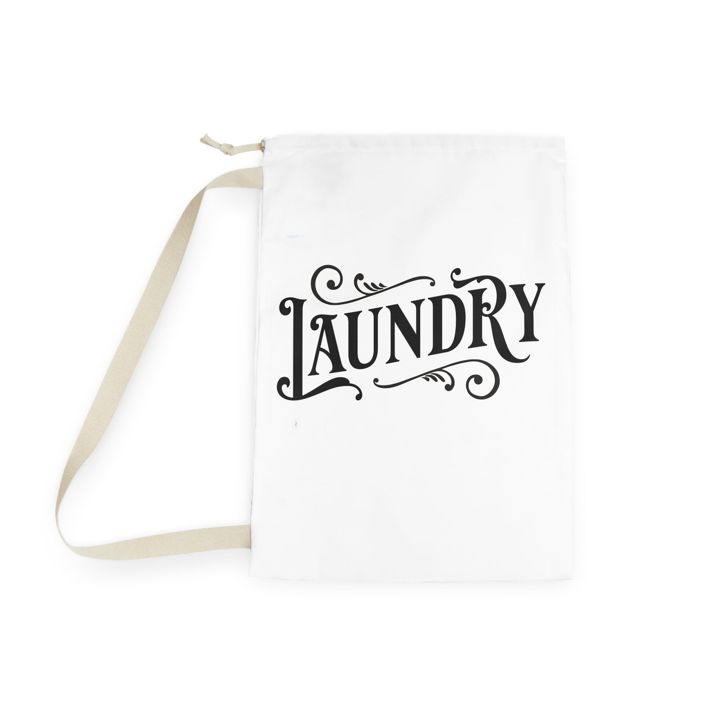 Stylish & Chic Laundry Tote (White)